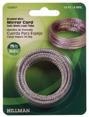 Hillman Galvanized Silver Picture Hanging Cord 75 lb 1 pk