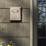 Gibraltar Mailboxes Designer Classic Galvanized Steel Wall Mount Venetian Bronze Mailbox