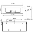 Gibraltar Mailboxes Townhouse Classic Galvanized Steel Wall Mount Black Mailbox