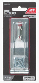 HASP FIXD STPLE 4.5" SS