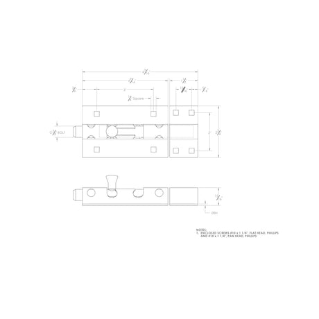 Ace 5 in. L Polished Stainless Steel Heavy Duty Barrel Bolt 1 pk