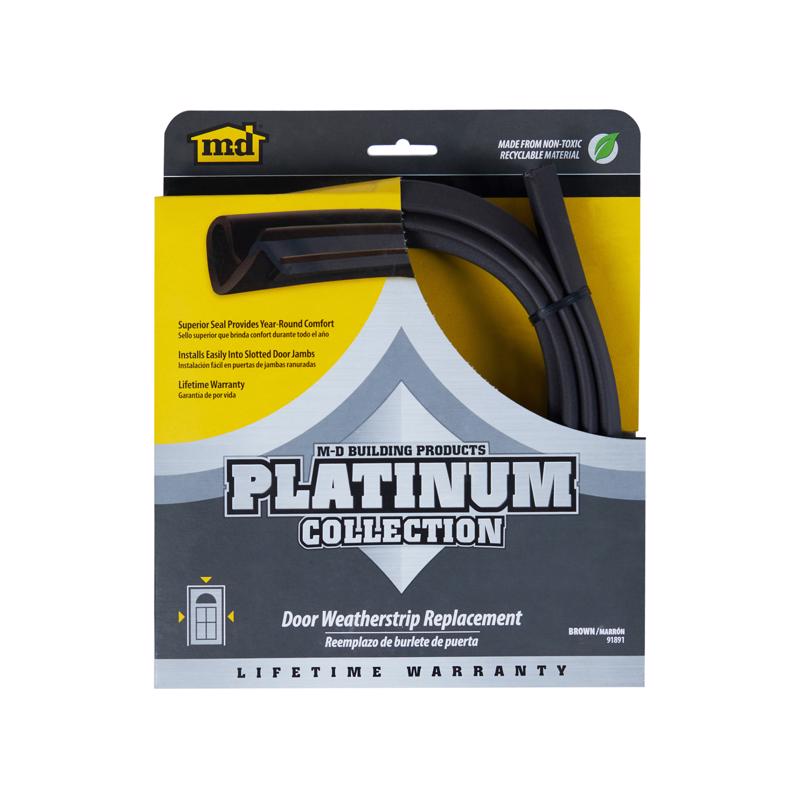 WEATHERSTRIP RUBBR84"BRN