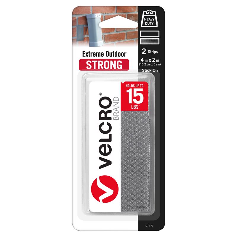 EXTREME VELCRO 2"X4" GRY