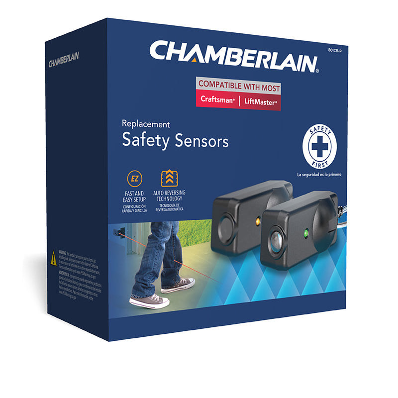 Chamberlain 1.25 in. W X 2.45 in. L Plastic Garage Safety Sensors
