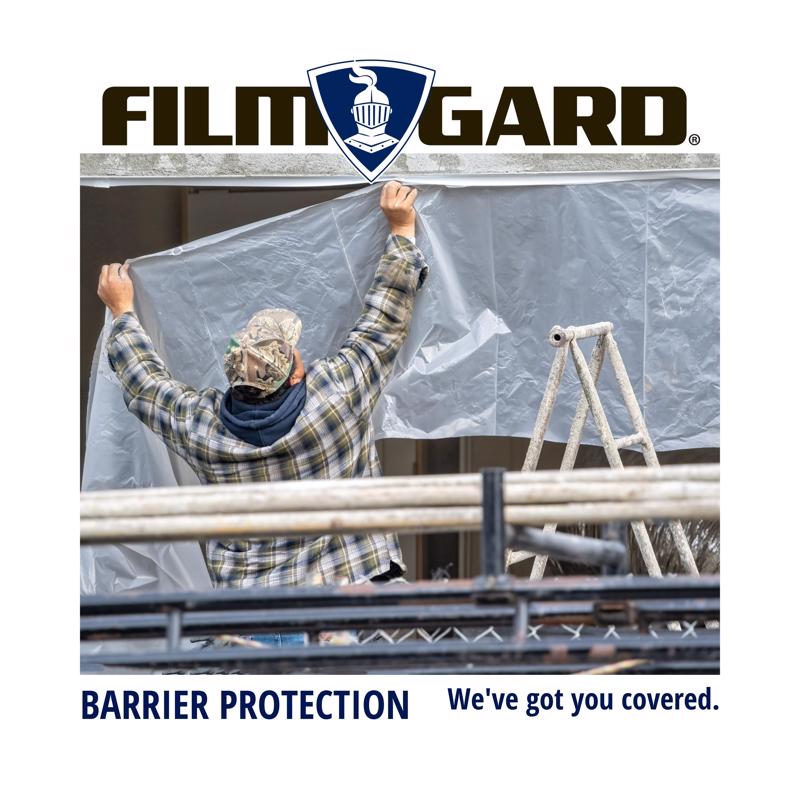 Film-Gard Plastic Sheeting 4 mil X 10 ft. W X 25 ft. L Polyethylene Clear 1 pk