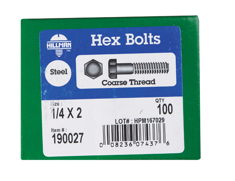 HX BOLTS USS Z 1/4X2