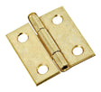 DOOR HINGE BRASS 1.5" 2PK