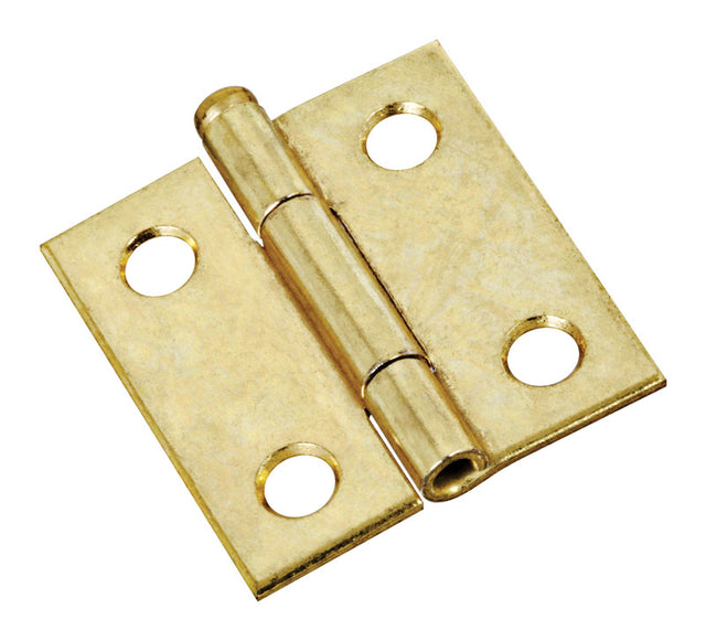 DOOR HINGE BRASS 1.5" 2PK