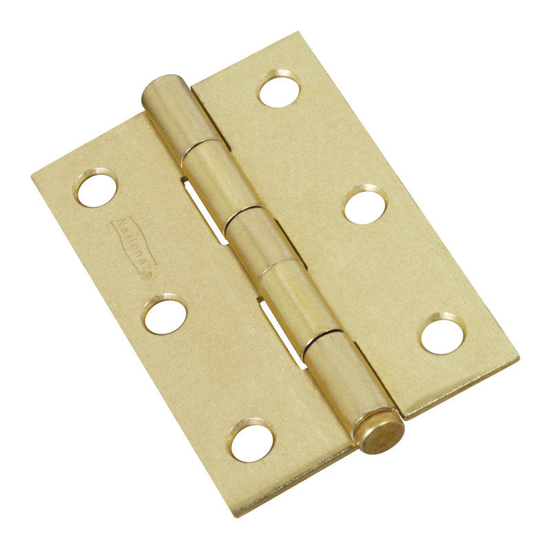 HINGE MORT RP BRASS 3IN