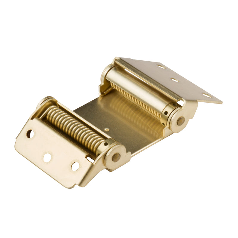 National Hardware 3 in. L Satin Brass Double-Acting Spring Hinge 1 pk