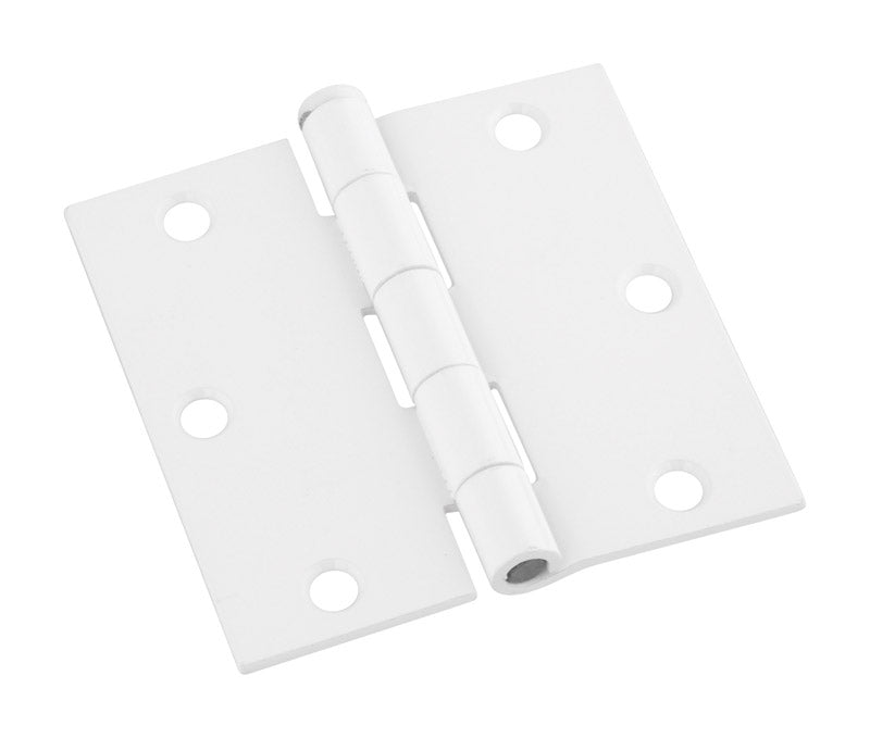 HINGE WHITE SQ 3PK 3.5"