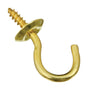 CUP HOOK SOLID BRASS3/4"