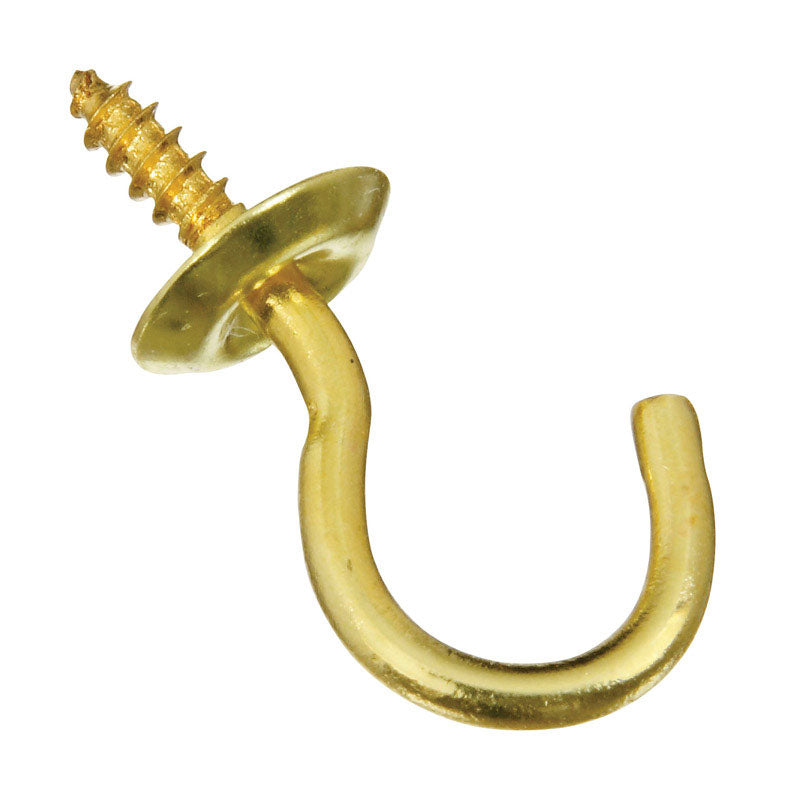 CUP HOOK SOLID BRASS3/4"