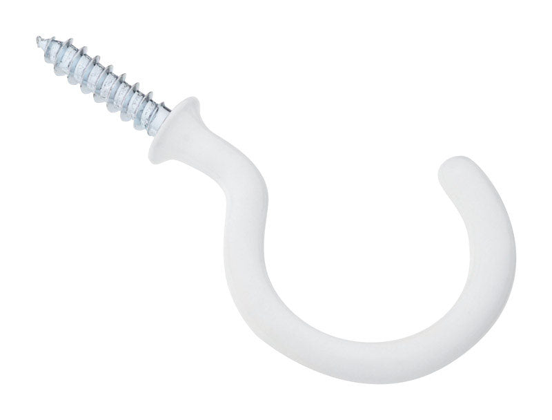 CUP HOOK WHT VNL 1-1/2"