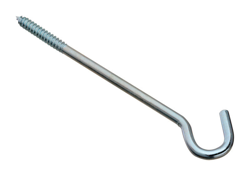 SCREW HOOK ZINC 3/8X10"