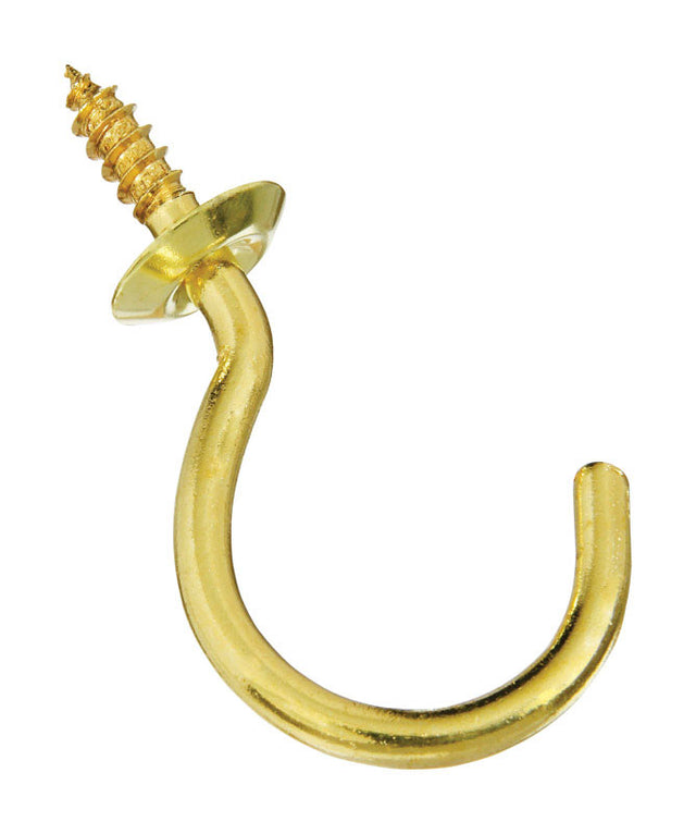 CUP HOOK SOL BRASS1-1/2"