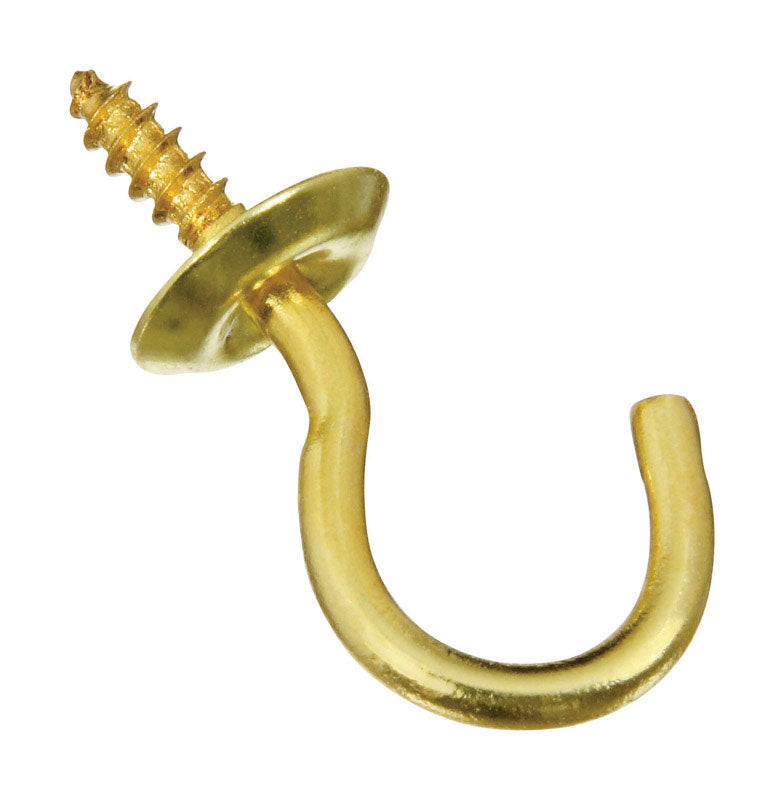 CUP HOOK SOLID BRASS3/4"
