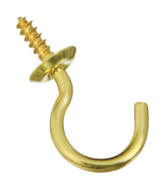 CUP HOOK SOLID BRASS7/8"