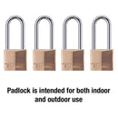 Master Lock 1-9/16 in. W Brass 4-Pin Tumbler Padlock Keyed Alike