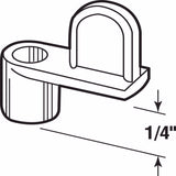 Prime-Line Zinc-Plated Silver Die Cast Screen Clip 4 pk