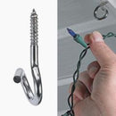 Hangman Silver Open Loop Christmas Light Hangers 12 pk