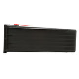 Gibraltar Mailboxes Parsons Classic Plastic Post Mount Black Mailbox