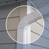 DOWNSPOUT"B"ELBOW2X3"WHT