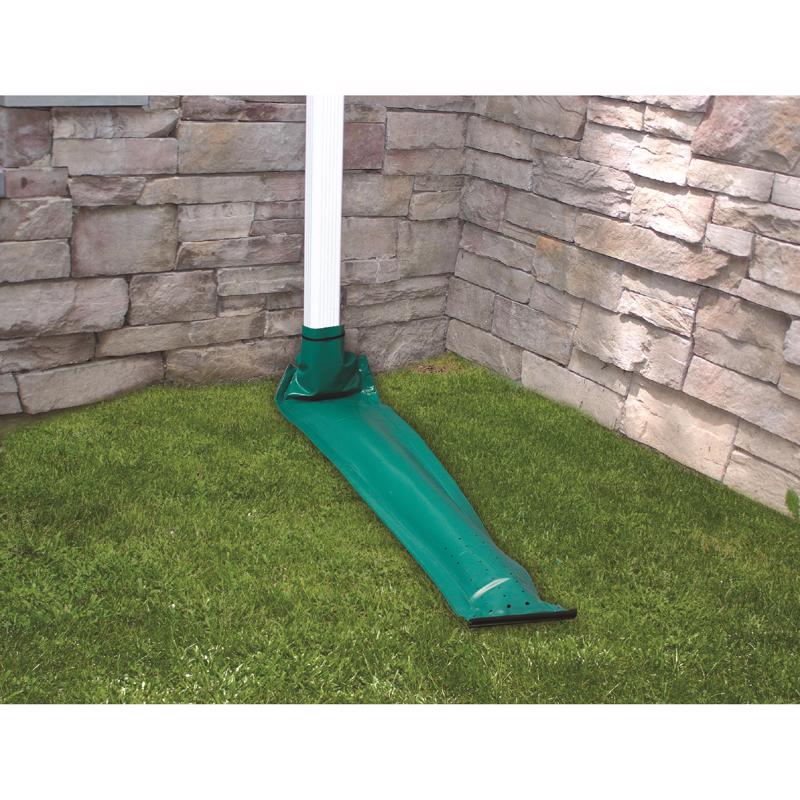 Frost King Drain Away 0.1 in. H X 9 in. W X 46 in. L Green Vinyl Downspout Extension