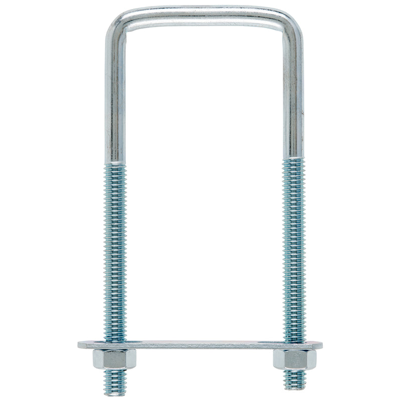 Hampton 5/16 in. X 2 in. W X 4-3/4 in. L Coarse Zinc-Plated Steel Square Bend U Bolt