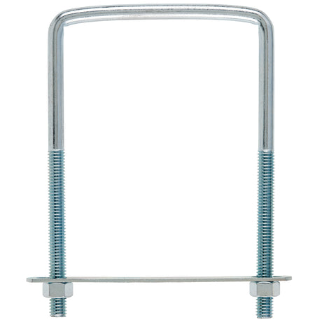 Hampton 3/8 in. X 4 in. W X 6 in. L Coarse Zinc-Plated Steel Square Bend U Bolt