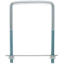 Hampton 3/8 in. X 4 in. W X 6 in. L Coarse Zinc-Plated Steel Square Bend U Bolt