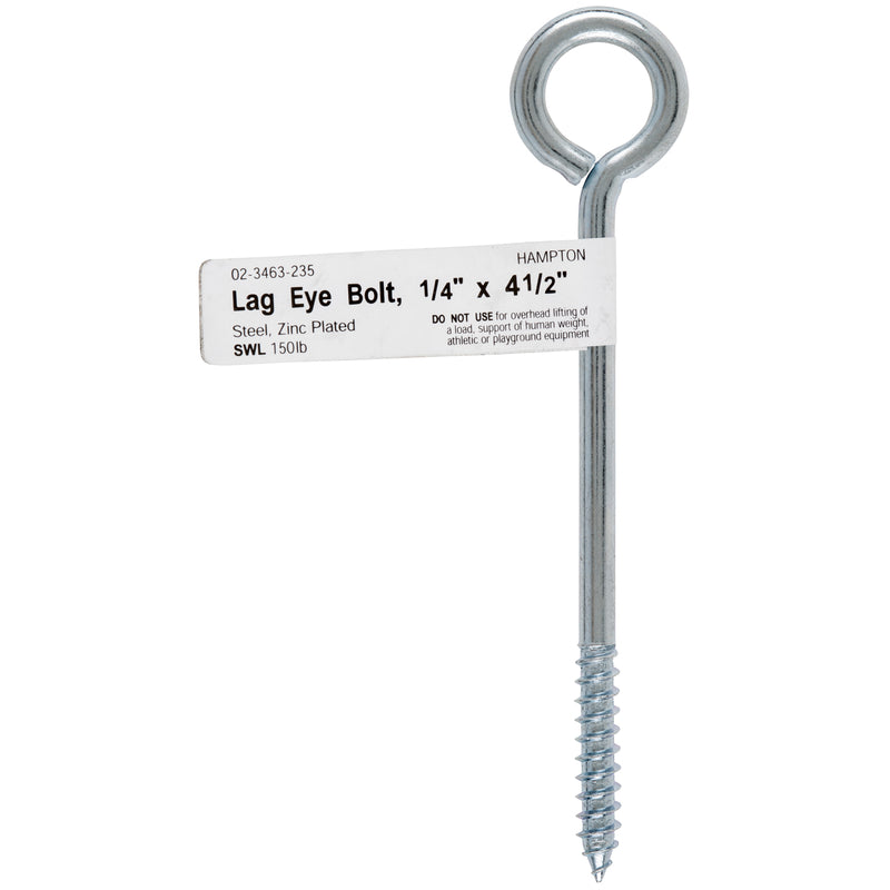 BOLT EYE LAG 1/4"X4-1/2"