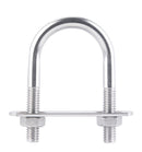 Hampton 5/16 in. X 1-3/8 in. W X 2-1/2 in. L Coarse Zinc-Plated Stainless Steel U-Bolt