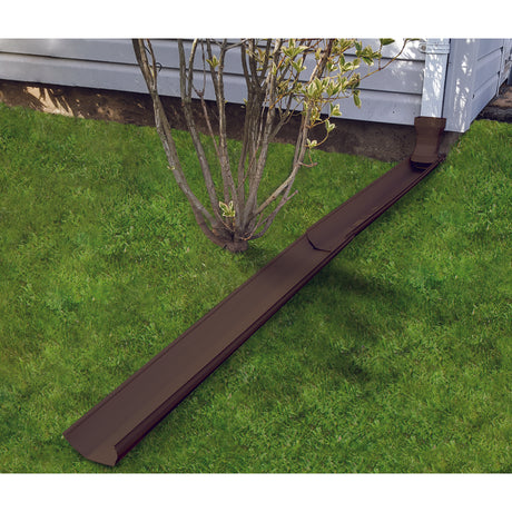 Frost King Tilt N' Drain 2 in. H X 5.5 in. W X 6 ft. L Brown Vinyl Downspout Extension