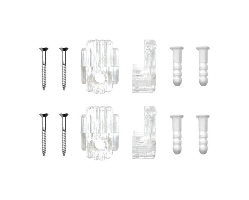 MIRROR CLIP W/ANCR 3/16"