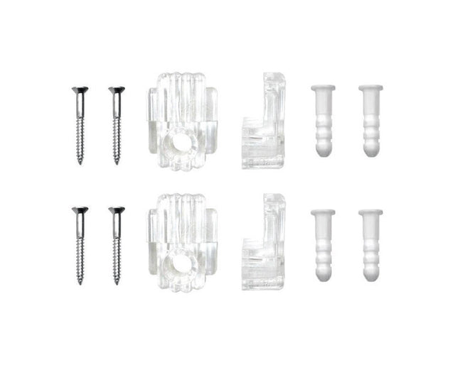 MIRROR CLIP W/ANCR 3/16"