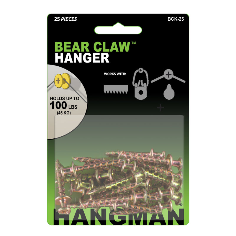 Hangman Gold Heavy Duty Double Headed Hanger 100 lb 25 each