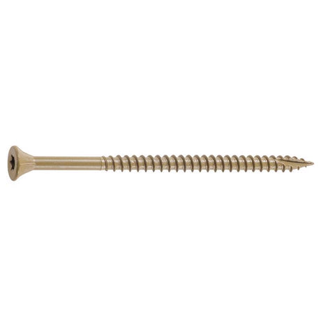 FastenMaster GuardDog No. 10 X 3-1/2 in. L Gold Phillips/Square Bugle Head Deck Screws 350 pk
