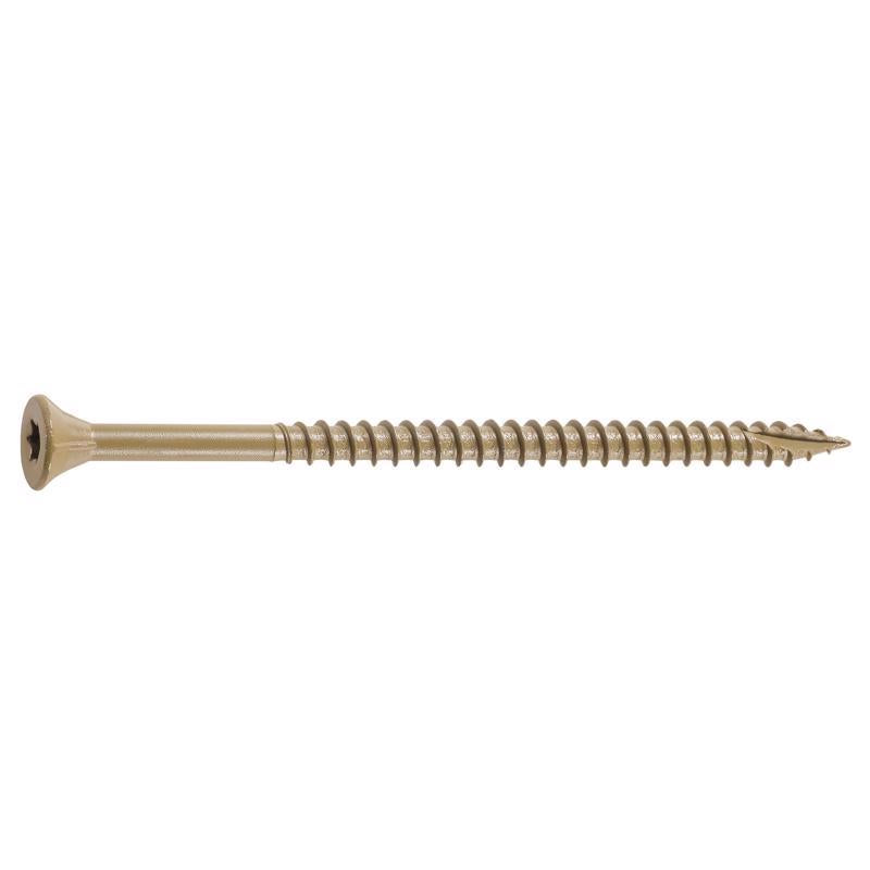 FastenMaster GuardDog No. 10 X 3-1/2 in. L Gold Phillips/Square Bugle Head Deck Screws 350 pk