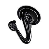 OOK Medium Black Steel 1-1/2 in. L Swag Hook 30 lb 2 pk