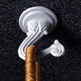 OOK Medium Black Steel 1-1/2 in. L Swag Hook 30 lb 2 pk