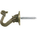 OOK Medium Antique Brass Gold Steel 1-1/2 in. L Swag Hook 30 lb 2 pk