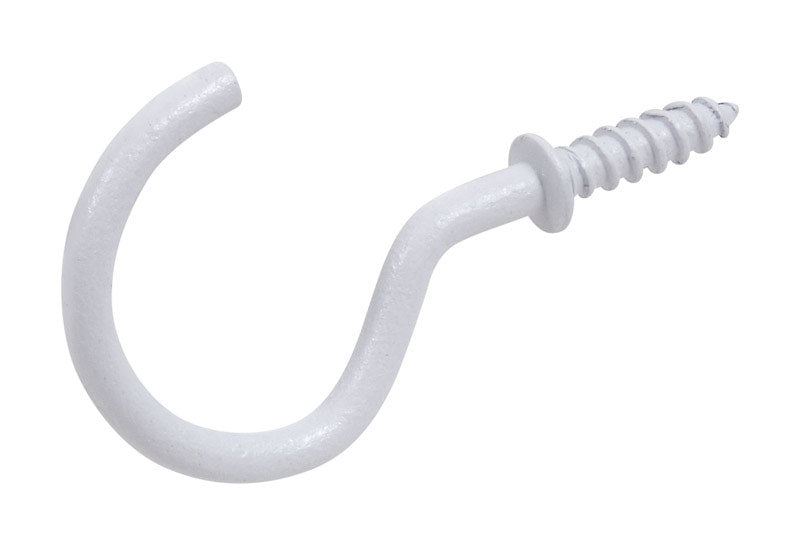 WHITE CUP HOOK 1-1/4"