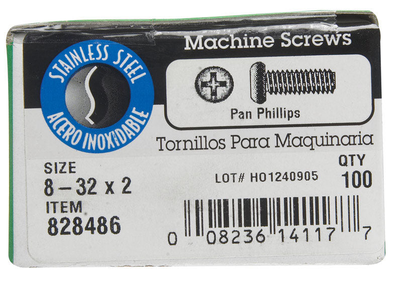 SCREW MCH PH PN 8/32X2"