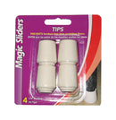 LEG TIP RBR WHT 3/4"4PK