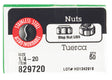 NUT LOCK SS 1/4" BX50