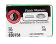 WASHER FINSH SS#12 100PK