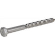 BOLT LAG 5/16X4" SS