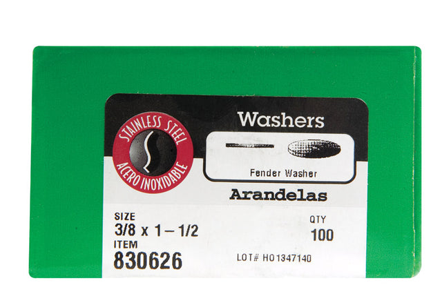 WASHER FENDER3/8X1.5 100