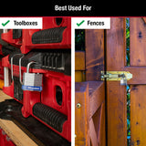 Master Lock 1-5/16 in. H X 1-5/8 in. W X 1-1/2 in. L Steel Double Locking Padlock Keyed Alike